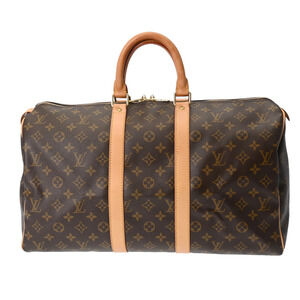 Louis Vuitton Monogram Keepall Brown Canvas Boston Bag